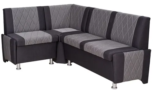 Rodnik Eckbank Polin mit Stauraum, grau von Rodnik