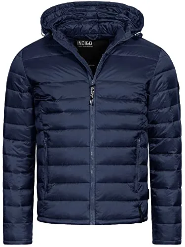 Indicode Steppjacke Herren Hampshire - Moderne Steppjacke in Daunen-Optik, ideal für kühle Tage. Mit elastischen Bündchen für optimalen Tragekomfort und durchdachte Details für einen sportlichen Look – perfekt für Stadtbummel und Outdoor-Aktivitäten.