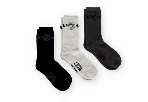 BVB Freizeitsocken BVB 3er Socken Geschenkset (3-Paar)