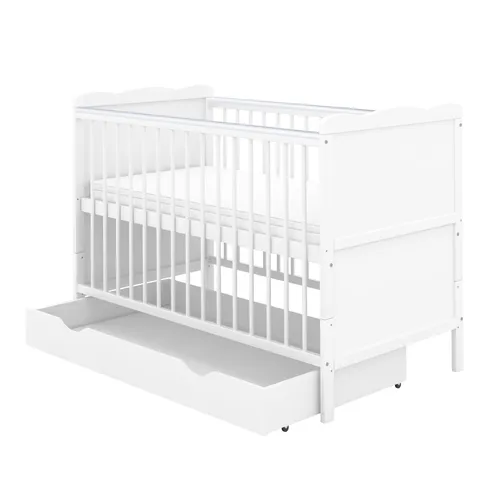 Baby-Delux Babybett Jack 2in1 140x70 Weiß