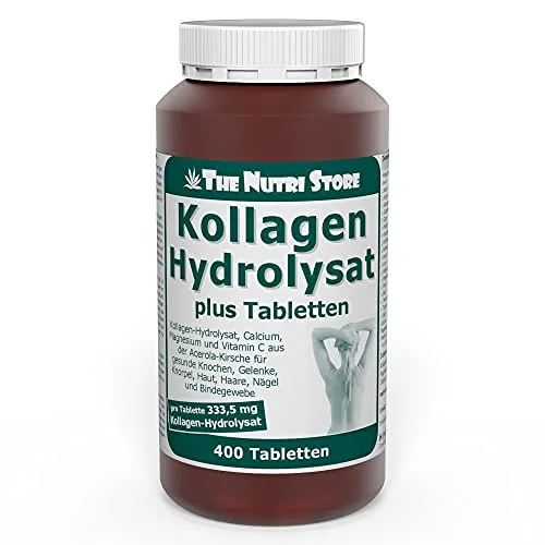 Kollagen Hydrolysat plus Tabletten - Arzneimittel zur Unterstützung von Haut, Haaren und Gelenken, ideal für eine schöne und gesunde Haut.