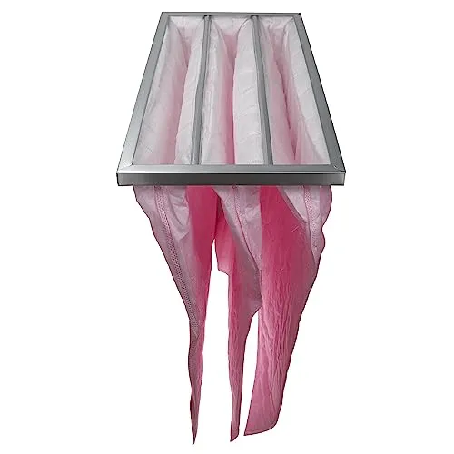 vhbw Taschenfilter für Klima- und Lüftungsanlagen - Filter F7, 28,7 x 59,2 x 60 cm, Rosa