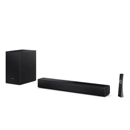 Sharp HT-SBW121 Soundbar mit kabellosem Subwoofer - Heimkinosysteme mit kraftvollem Sound und kabellosem Subwoofer für ein beeindruckendes Klangerlebnis ohne Kabelsalat.