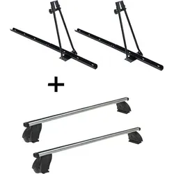 Fahrradträger Set ORION + Dachträger K1 PRO für Fiat Multipla II - Praktisches Set mit 2x Fahrradträger und Dachträger K1 PRO für Fiat Multipla II (5Türer) ab 04. Ideal für den sicheren Transport aller Fahrradtypen, einfach zu montieren und maximiert den Innenraum.