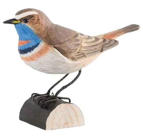 Wildlife Garden Skulptur Dekovogel Blaukehlchen - Skulpturen für Gartenliebhaber, handgefertigt und verleiht Ihrem Garten einen farbenfrohen Akzent für eine einladende Atmosphäre.