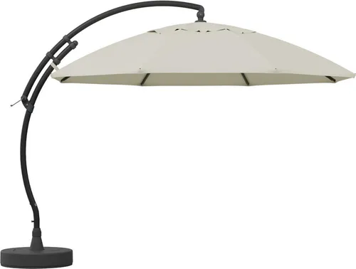 Sun Garden Easy Sun TM Ersatzbezug 375 cm - hellbeige B064 - Sonnenschirm Ersatzbezug für 375 cm Ampelschirm, wasserabweisend und stabil dank Klettverschluss. Ideal für langlebigen Sonnenschutz und vielseitige Farbgestaltung im Garten.