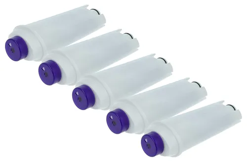 vhbw 5x Wasserfilter Filter kompatibel mit DeLonghi ETAM 29.660.SB, ETAM 36.365.MB, ETAM 36.365.M, Magnifica Kaffeevollautomat, Espressomaschine Weiß