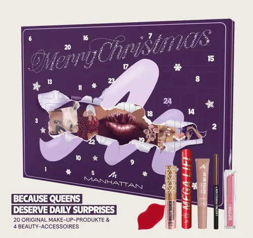 MANHATTAN Cosmetics Adventskalender 2026 in lila von MANHATTAN Cosmetics