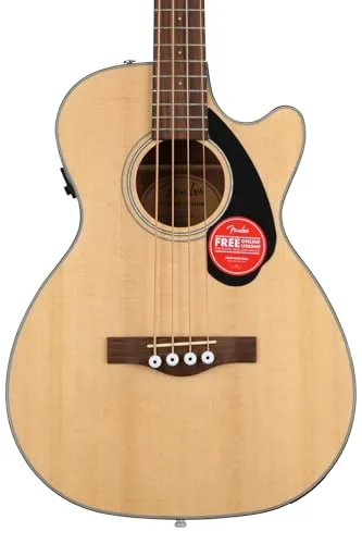 Fender CB-60SCE Acoustic Bass - Nussbaum Fingerboard, verchromte Hardware und Easy-to-Play-Form für komfortables Spielgefühl