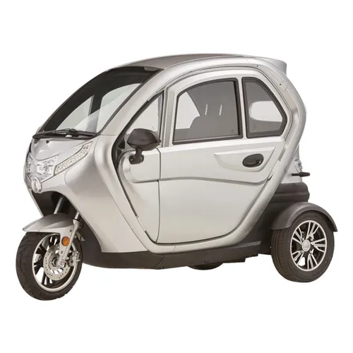 Urban Hopper Cabin Kabinenroller Dreirad E-Auto 72V 52Ah Mopedauto 45km/h Silber