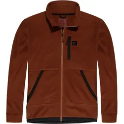 Vintage Industries Valerio Hollow Fibre Fleece Hoodie, orange, Größe 2XL für Männer - Funktionsjacke aus hochwertigem Polyester-Hohlfaser-Fleece, ideal für kalte Tage. Verstellbarer Saum und praktische Reißverschluss-Taschen sorgen für Komfort und Funktionalität.