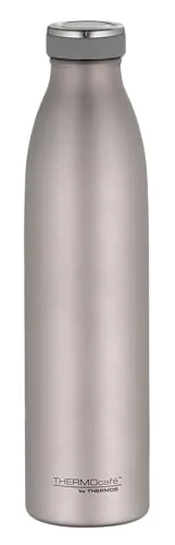 THERMOcafé by THERMOS TC BOTTLE rose mat 0,75l, Isolierflasche aus Edelstahl, kohlensäurefest, 12h heiß 24h kalt, Auslaufsicher, für Schule, Unterwegs & Büro