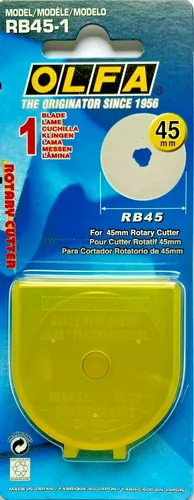 Olfa RB45-1 Ersatzklinge 45mm für Rollschneider von Prym Olfa Fiskars Klinge