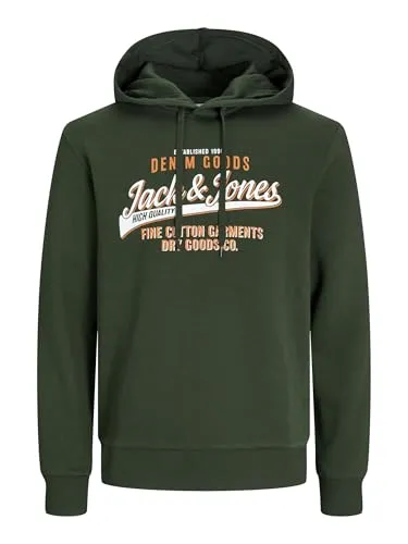 JACK & JONES Kapuzenpullover mit Logo für Herren in grün von Jack & Jones