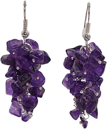 Firetti Paar Ohrhaken mit Amethyst in lila von Firetti