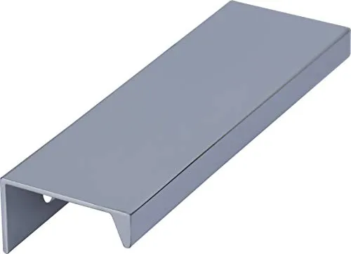 youngschwinnDESIGN - Möbelgriff aus Aluminium glanz chrom | BLA: 64mm | Schrankgriff, Schubladengriff, Griffleiste | Incl. Schrauben