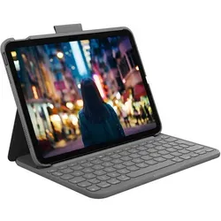 Logitech iPad (10. Generation) Slim Folio - Tastatur-Case mit kabelloser Tastatur, drei Jahre Batterielebensdauer und passgenauer Schutz für iPad