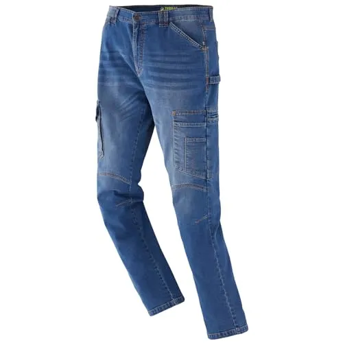 Terrax Workwear Herren Denim-Arbeitshose