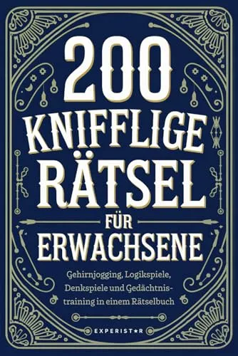 Produktbild Knifflige Rätsel für Erwachsene: Gehirnjogging und Denkspiele
