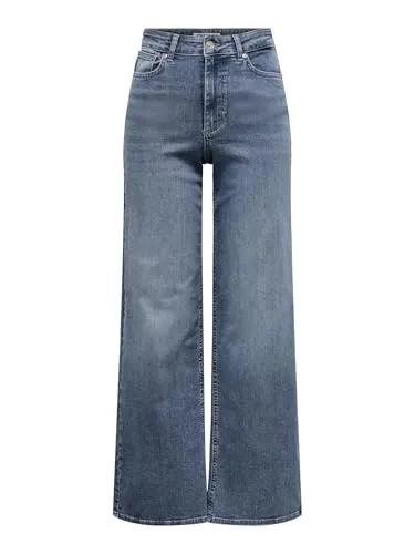 ONLY Onlmadison Blush Hw Wide DNM Tai853 Noos Jeans - Jeans für Jugendliche mit weitem Beinschnitt und hoher Taille, ideal für einen lässigen Look und optimalen Tragekomfort.