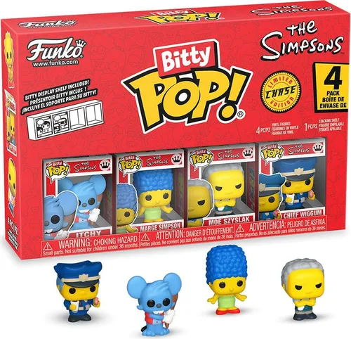 FUNKO Bitty POP - The Simpsons Series 2 #4er Pack Chance of Chase