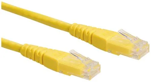 Roline 21.15.1542 RJ45 Patchkabel CAT 6 U/UTP 2.00m Gelb 1St.