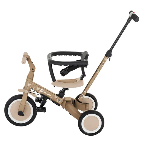 Petite&Mars Turbo 5-in-1-Dreirad – Verstellbar und Mitwachsend, Lamas-Beige