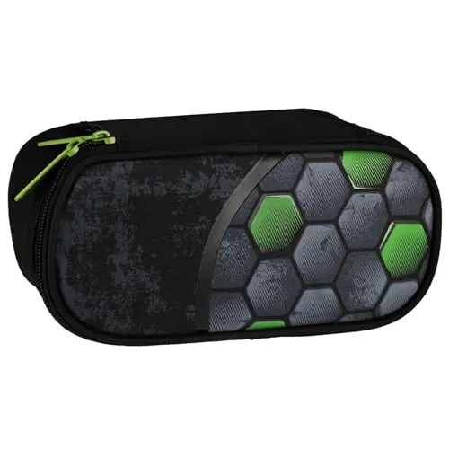 sarcia.eu Fußball Federtasche, Etui mit Reißverschluss, für Jungen (Fußball Fächern C)