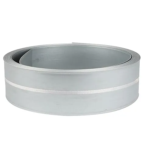 Windhager Rasenkantenband verzinkt - 5m x 15cm, flexible Raseneinfassung für klare Abtrennung und hohe Haltbarkeit