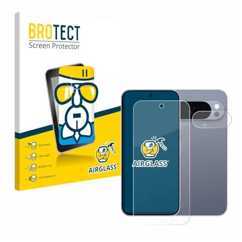 BROTECT Schutzglas für Google Pixel 10 Pro (Display+Kamera) Schutzfolie Panzer Folie Glas[Extrem Kratzfest 9H, Anti-Fingerprint, Ultra-Transparent]