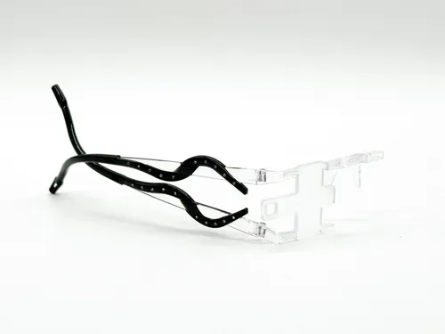 Switch it Wechselbrille 9035 Garnitur Strass schwarz transp. NEU Premiumhändler