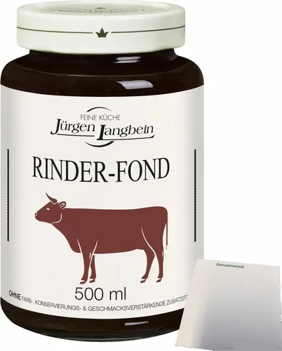 Jürgen Langbein Rinder-Fond (500ml Glas) + usy Block