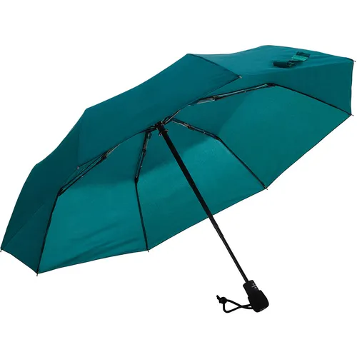 Euroschirm Regenschirm Light Trek Automatic, grün - Taschenschirm mit Auf-Zu-Automatik, sturmfest und im Windkanal bis 110 km/h getestet. Ideal für Trekking und Outdoor-Aktivitäten.