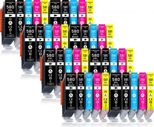 40er Pack Druckerpatronen 580 581 XXL kompatibel mit Canon TS705