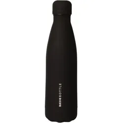 Xanadoo Edelstahl-Trinkflasche Schwarz Rubber Haptik 500ml