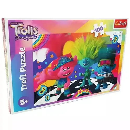 Puzzle 100 Zabawne Trolle TREFL Trefl 5900511164619
