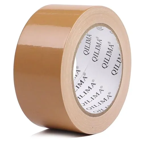 QILIMA Panzertape extra stark, 25.1 m x 50 mm – Wasserdichtes Reparaturband für innen & außen gewebeverstärktes Reparaturband, 1 Rollen (Braun)