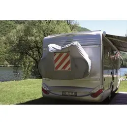 FIAMMA Bike Cover S 4 - Fahrrad Schutzhülle - Fahrradkoffer & Fahrradtransporttaschen, aus wasserabweisendem Gewebe, passt sich dank verstellbarer Riemen an jedes Volumen an und bietet Platz für bis zu 4 Fahrräder.