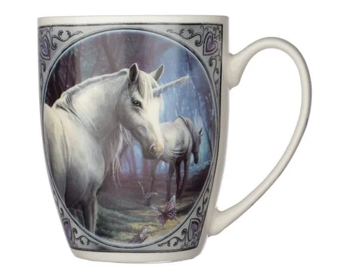 Puckator Tasse Fantasy-Tasse EINHÖRNER, Pozellan, für 300ml Inhalt