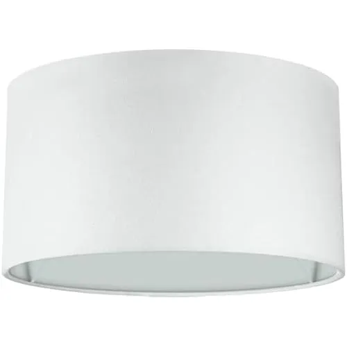 Wogati® Premium Lampenschirm aus Baumwolle – Ø50cm in Weiß in weiß von Wogati