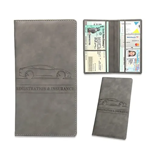 Fahrzeugschein Hülle Fahrzeugschein, Fahrzeugschein Mappe Kfz Schein Schutzhülle, Fahrzeugscheinetui Kreditkartenetui aus Führerschein Hülle für Führerschein Karte Kreditkartenetui