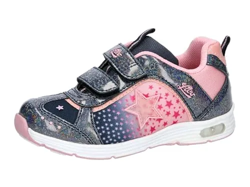 Lico Mädchen Starlet V Blinky Sneaker, marine/rosa, 23 EU - Sneaker für Mädchen mit rutschfester Sohle und trendigem Blinky-Design, ideal für aktive Kinder.