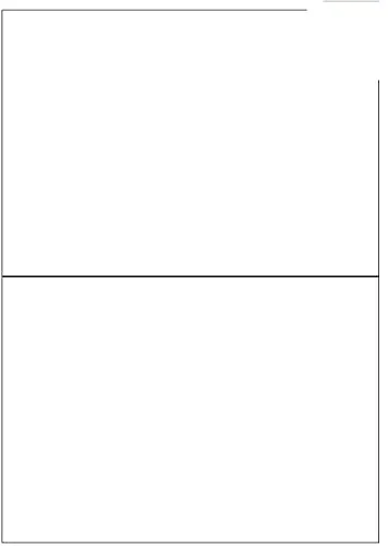 Etiketten / 25 Blatt DIN A4 / Größe: 210x148,2 50