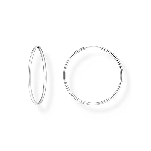 Thomas Sabo Creolen mittelgroß 925 Sterlingsilber CR728-001-21 - Hochwertige Damenohrringe aus 925er Sterlingsilber, perfekt kombinierbar mit anderen Schmuckstücken. Ein stilvolles Accessoire für jeden Anlass.