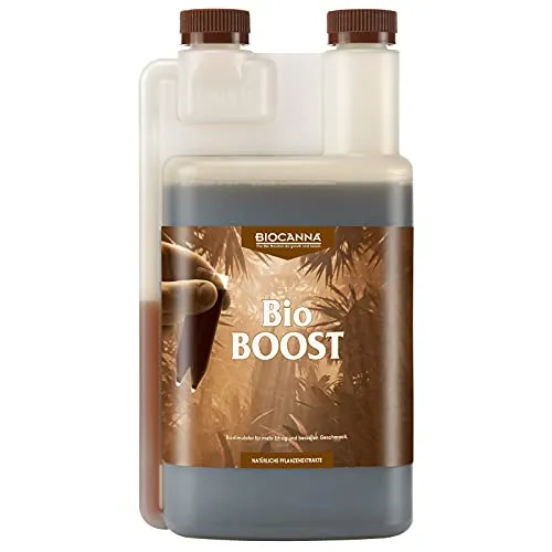BIOCANNA Bio Boost 1 Liter - Organischer Blühstimulator - Dünger für alle Pflanzenarten mit schneller Wirkung, ideal für eine üppige Blüte und gesunde Ernte, 100% organisch, hergestellt in den Niederlanden.