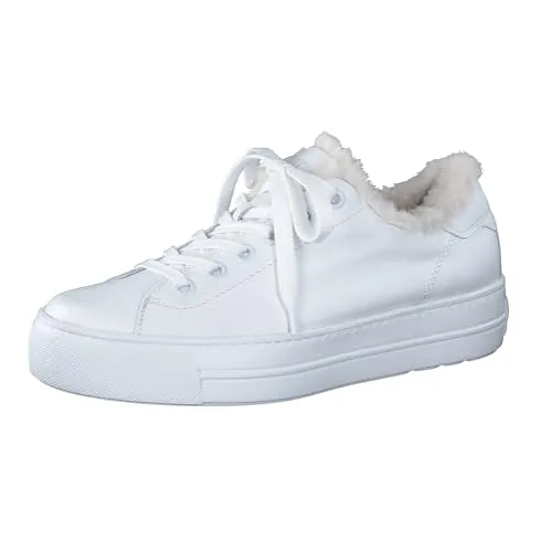 Paul Green Sportliche Schnürschuhe Damen 31373836373631 Weiß 42 1/2 EU - Sneaker mit kuscheligem Warmfutter und weichem Glattleder für höchsten Tragekomfort. Ideal für modische Casual Looks von Denim bis Jogger.