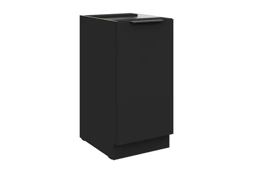 Küchen-Preisbombe Unterschrank 40 cm SIENA Schwarz in schwarz von Küchenpreisbombe