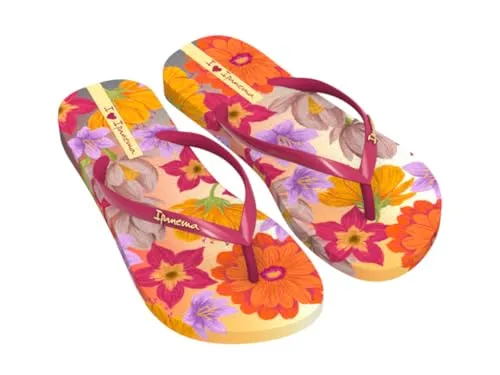 Ipanema IPANEMA VERAO TROPICAL FEM Zehentrenner - Moderne Sandalen für Damen, pflegeleicht und ideal für Strand und Stadtbummel, mit rutschfester Gummi-Sohle für sicheren Halt auf jedem Untergrund.