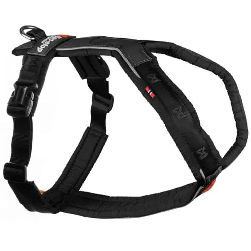 Non-stop dogwear Hunde-Geschirr Line Harness 5.0 schwarz - Weiteres Autozubehör mit vielseitigen Befestigungspunkten für optimale Bewegungsfreiheit und Anti-Zug-Kontrolle. Das strapazierfähige, wasserabweisende Nylon sorgt für Komfort und Sicherheit.