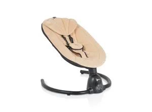 Cangaroo Clarissa Beige Baby-Schaukel 110579 - Babywippe mit 5 Geschwindigkeiten, integriertem Bewegungssensor und Bluetooth-Funktion für individuelle Musik. Ideal für entspannte Auszeiten im Freien dank Sonnenschirm und Moskitonetz.